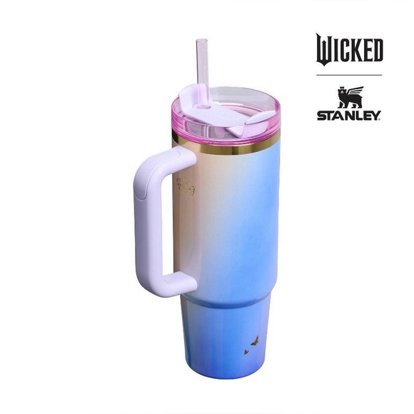 Stanley Wicked Glinda 30oz Tumbler Bundle Straw Topper Glinda Limited Edition - Picture 3 of 4